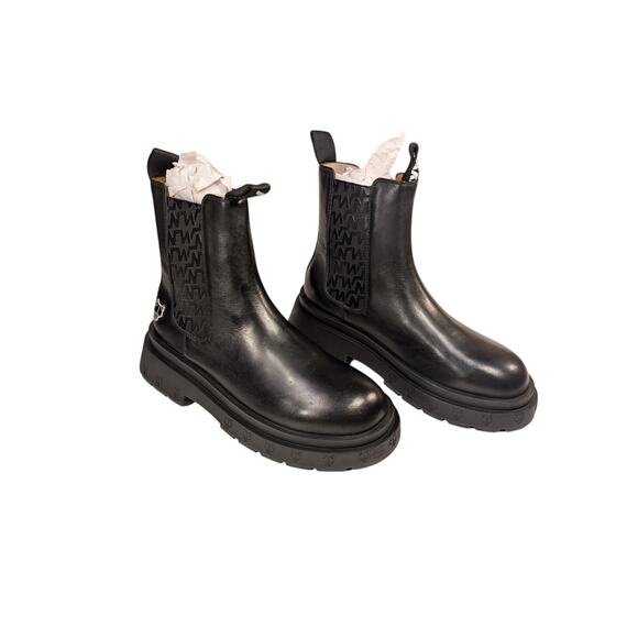 NAKED WOLFEcaution logo-embossed leather chelsea boots - Men's Size 12 / 46